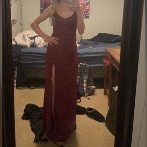 Size 1/2 red sparkly dress